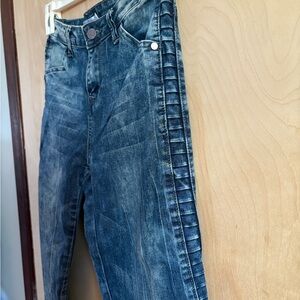 K Jordan Blue Jeans with Side Detail